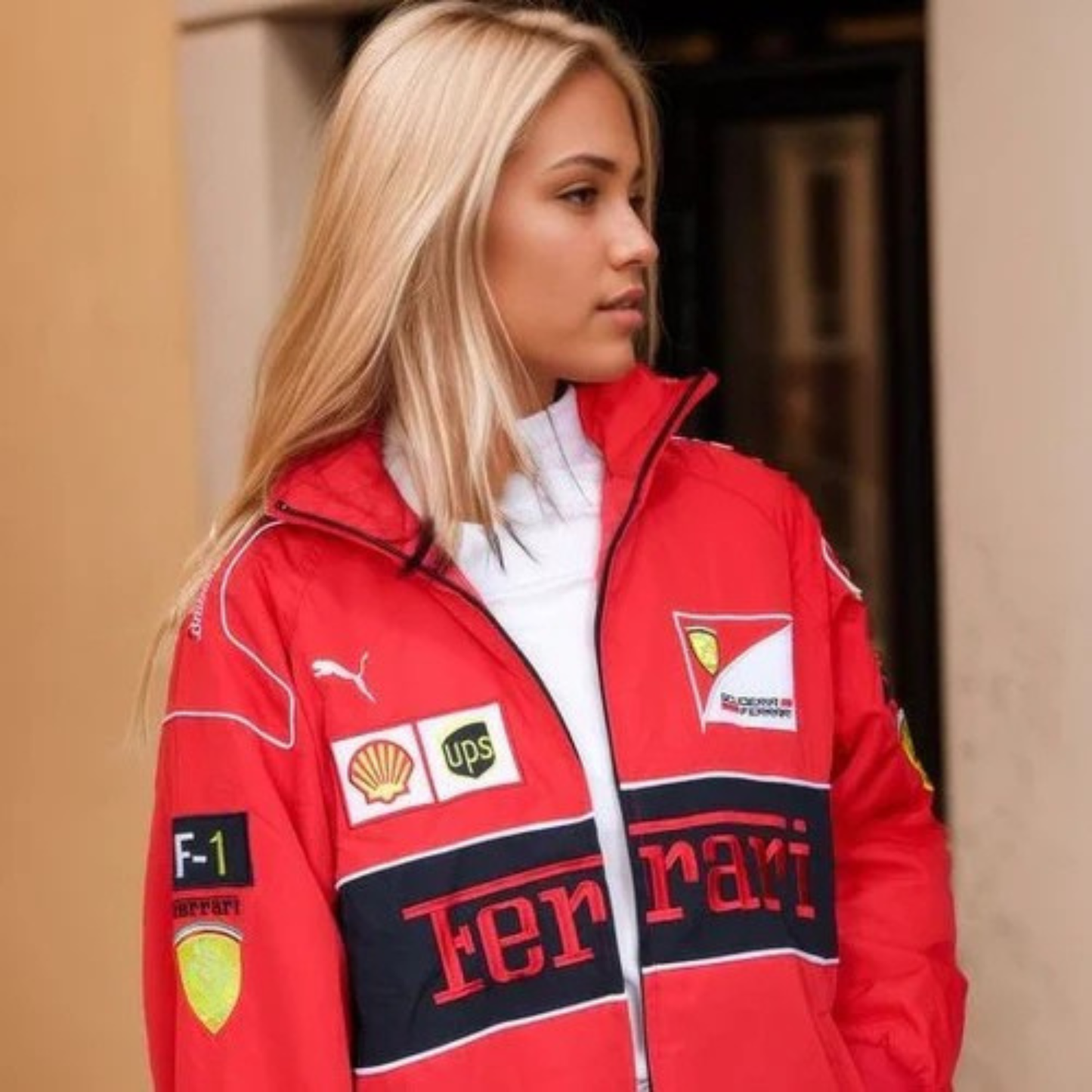 Red Vintage Racing Jacket