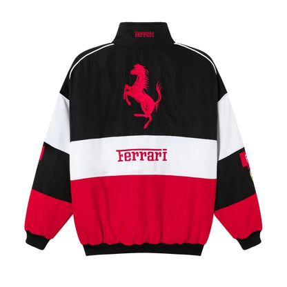 White Vintage Racing Jacket