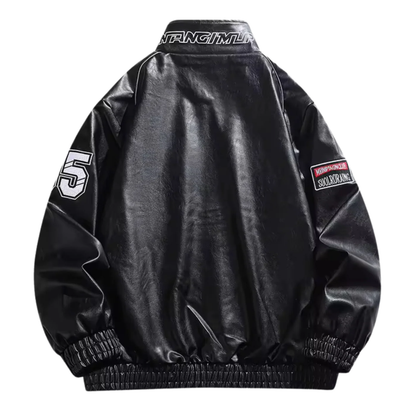 Black LAP 85 Leather Racing Jacket