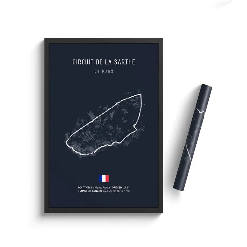 CIRCUIT DE LA SARTHE CIRCUIT POSTER
