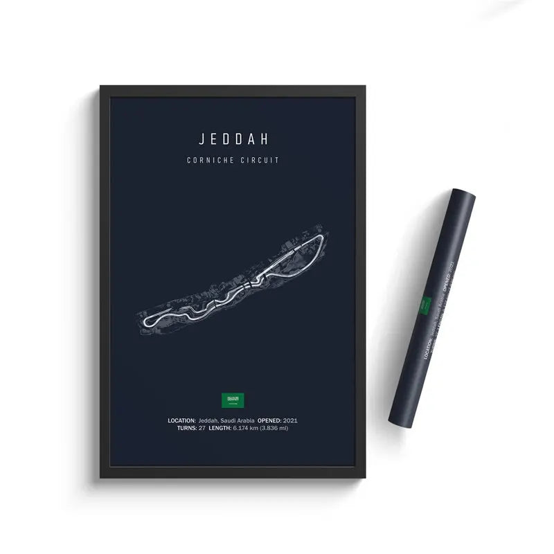 FORMULA 1 JEDDAH CIRCUIT POSTER