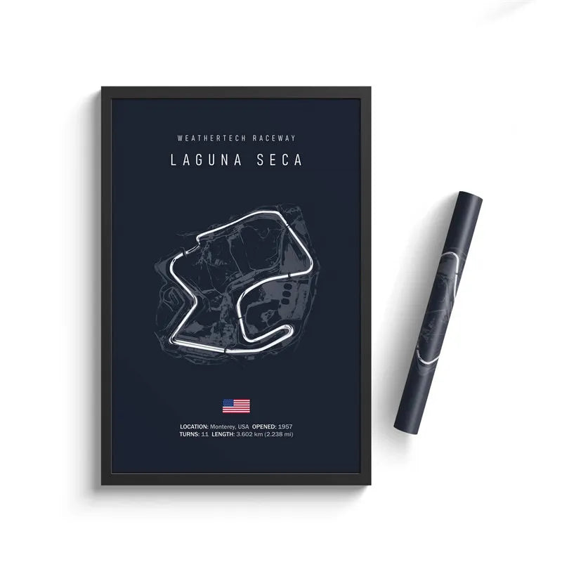 LAGUNA SECA CIRCUIT POSTER