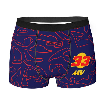 BLUE MAX VERSTAPPEN FORMULA 1 UNDERWEAR