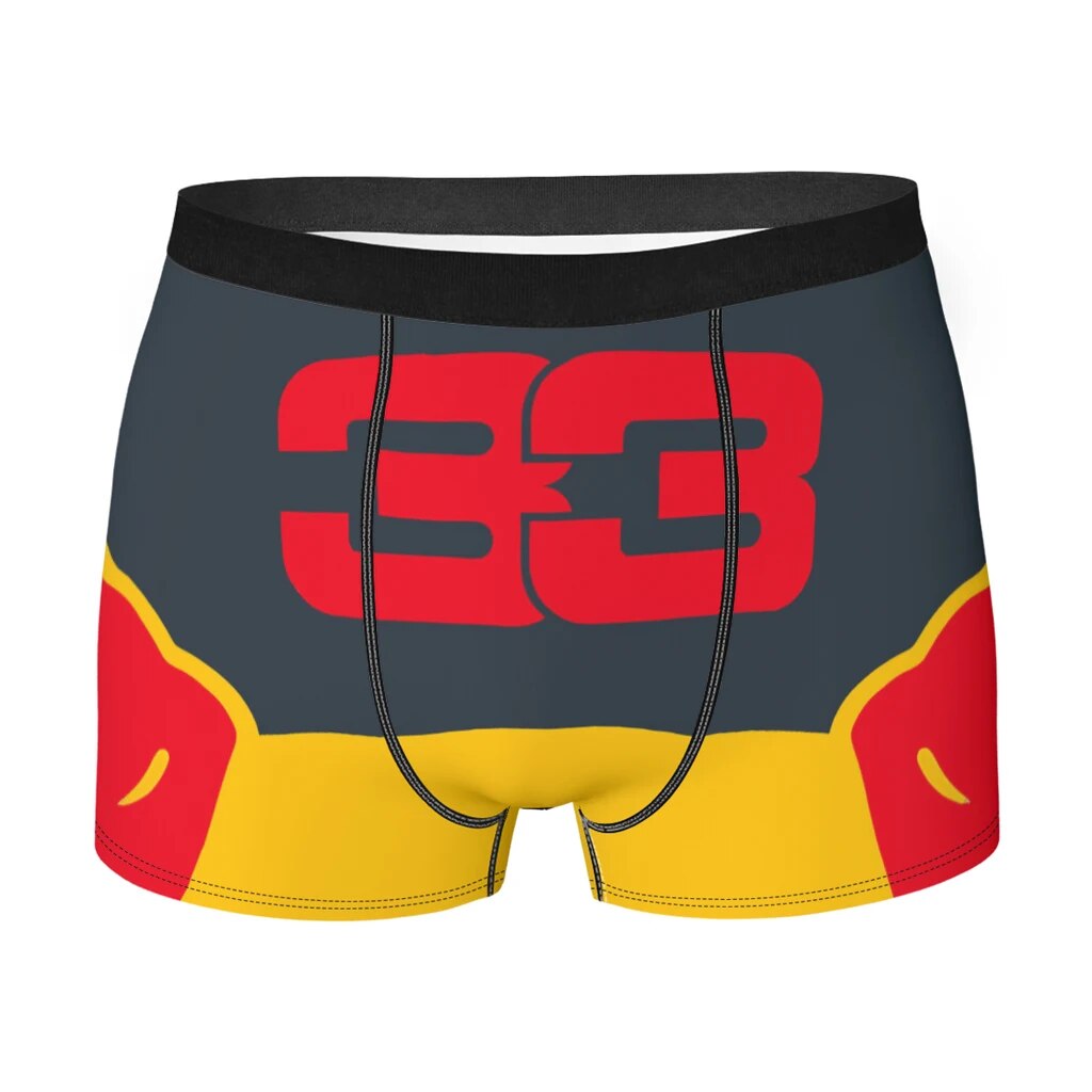 RED MAX VERSTAPPEN FORMULA 1 UNDERWEAR