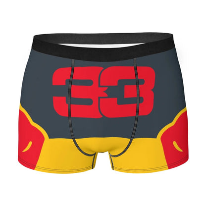 RED MAX VERSTAPPEN FORMULA 1 UNDERWEAR